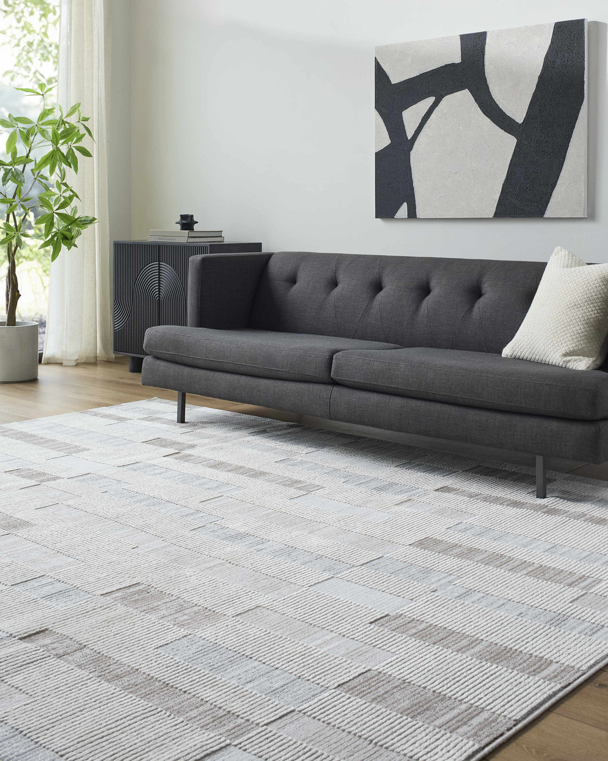 Chouko Broken-Striped Area Rug