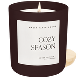 Cozy Season Soy Candle - Brown Matte Jar - 15 oz