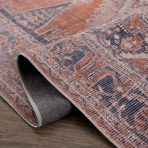 Taber Burnt Orange Persian Style Rug