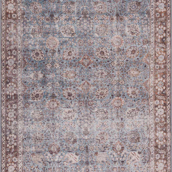 Dauis Blue Persian Style Washable Rug - Promo