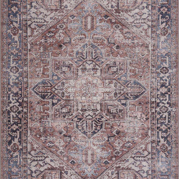Viho Vintage Flat Pile Washable Rug - Clearance