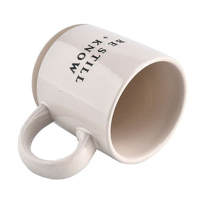 Be Still and Know 14oz Stoneware Coffee Mug