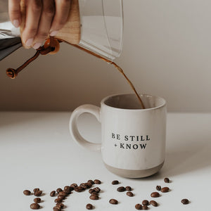 Be Still and Know 14oz Stoneware Coffee Mug