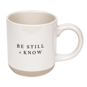 Be Still and Know 14oz Stoneware Coffee Mug