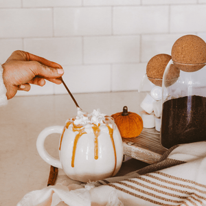 Cream Pumpkin 19oz Figurine Coffee Mug