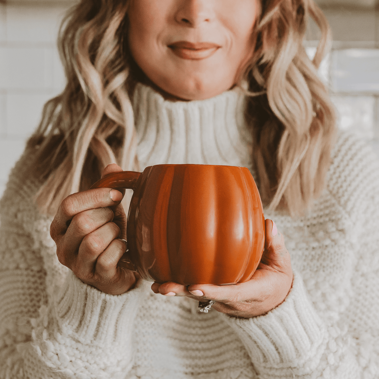 Orange Pumpkin 19oz. Figurine Coffee Mug