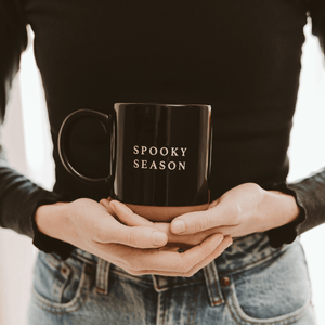 Spooky Season 14oz Black Stoneware Coffee Mug