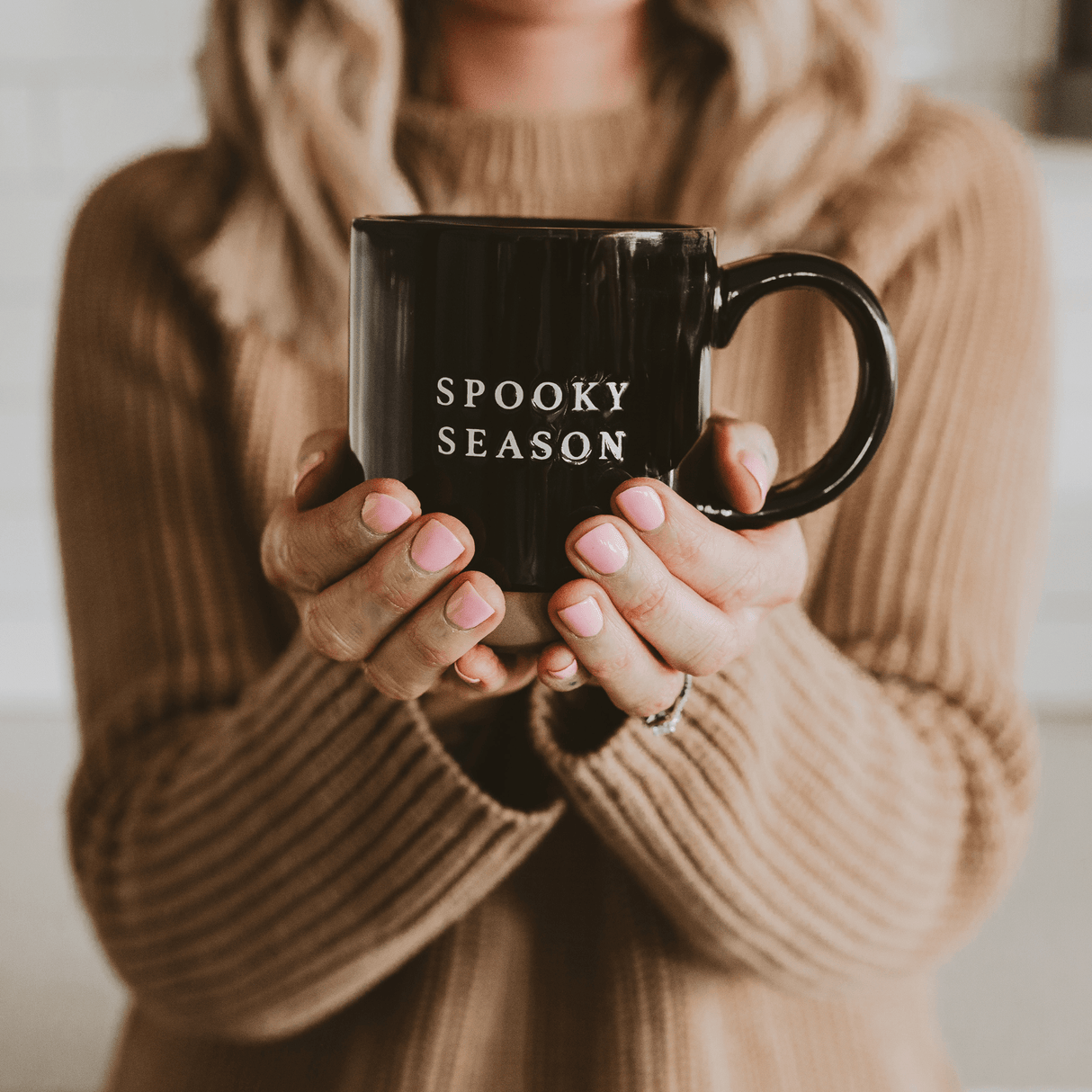Spooky Season 14oz Black Stoneware Coffee Mug