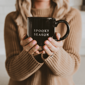 Spooky Season 14oz Black Stoneware Coffee Mug