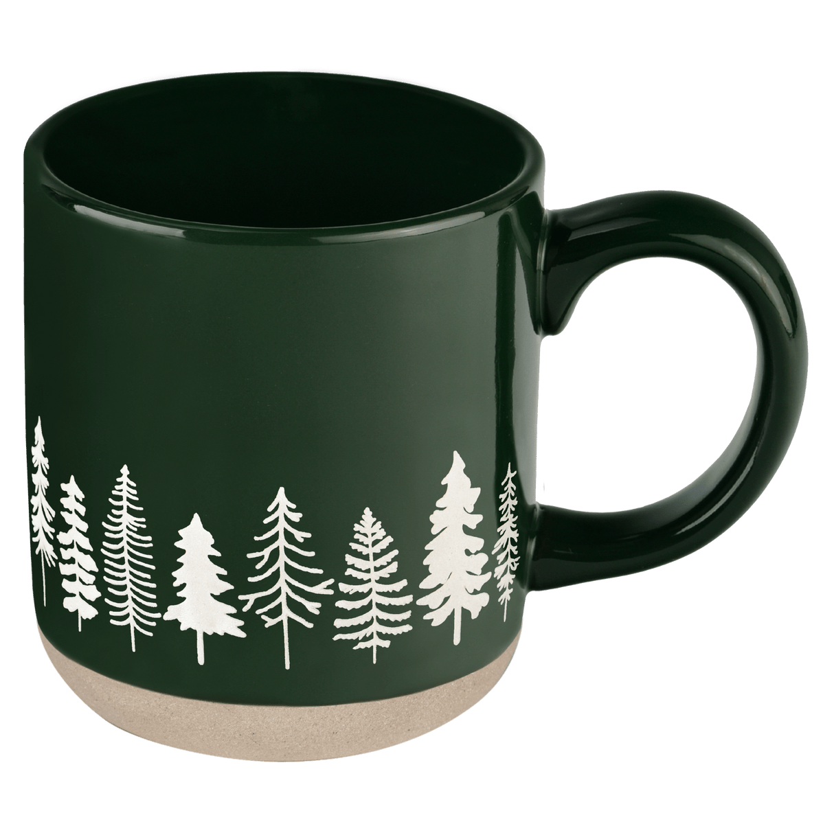 Pine Trees 14oz Stoneware Coffee Mug