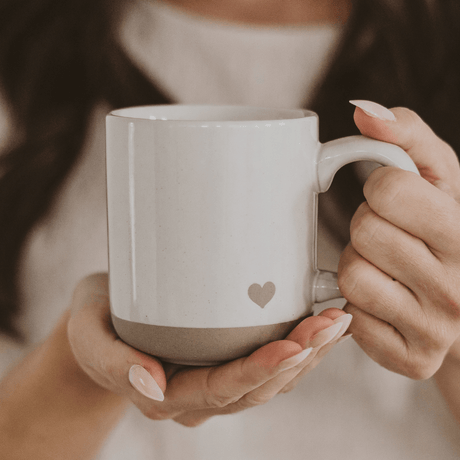 Heart 14oz Stoneware Coffee Mug