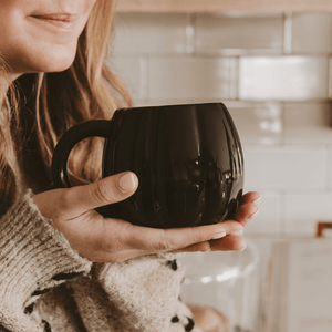 Black Pumpkin 19oz. Figurine Coffee Mug