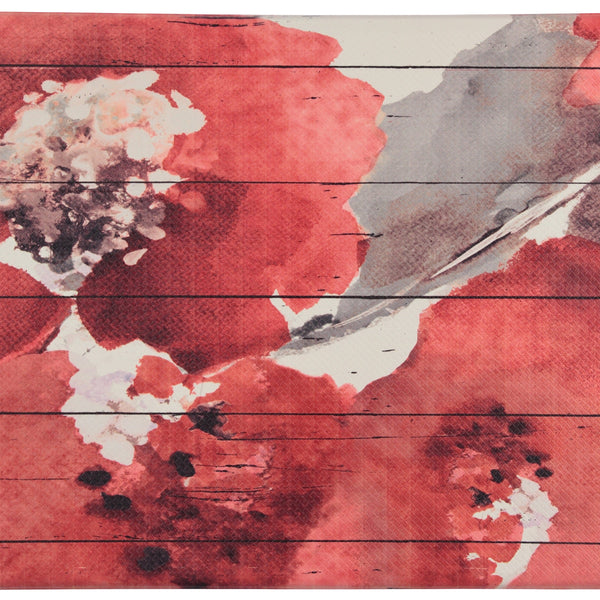 20"x39" Anti-Fatigue Floor Mat (Red Floral)
