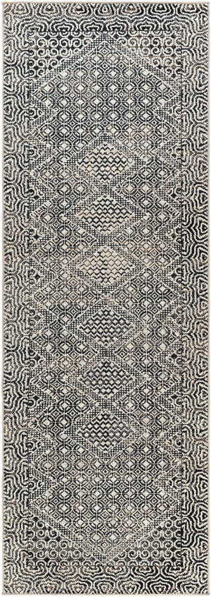 Coledale Black & White Washable Rug - Clearance
