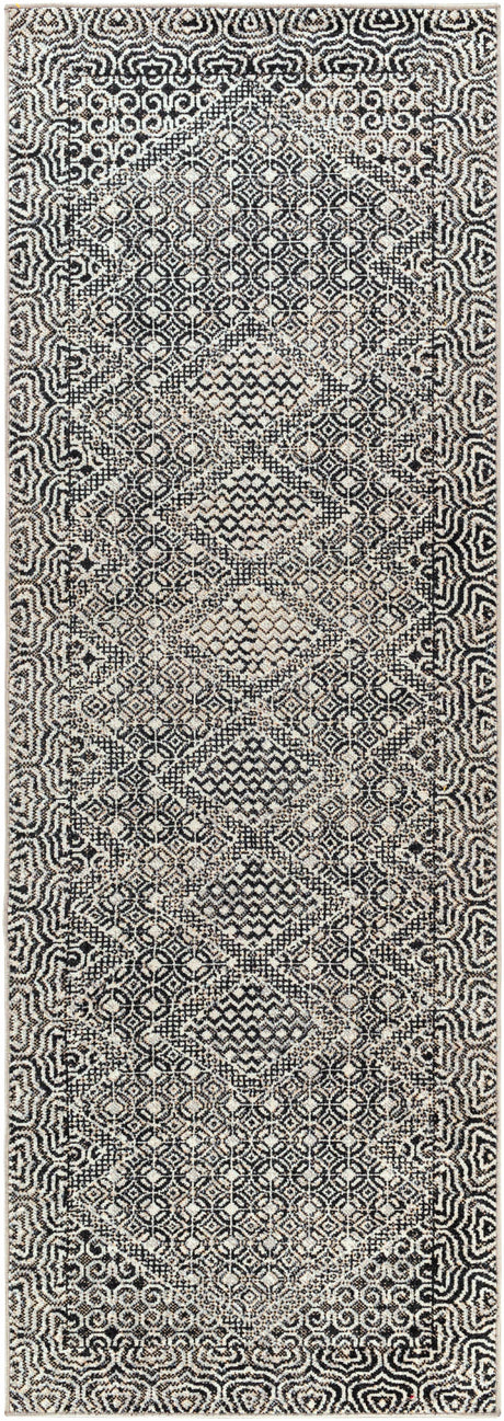 Coledale Black & White Washable Rug - Clearance