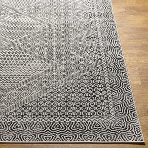 Coledale Black & White Washable Rug - Clearance