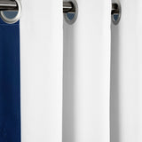 Block Border Blackout Window Curtain Panel