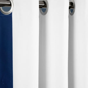 Block Border Blackout Window Curtain Panel
