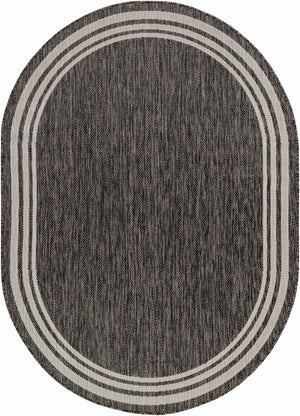 Coonamble Bordered Antrasit Rug