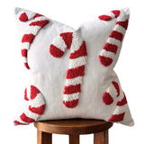 Candy Cane Pillow Cover