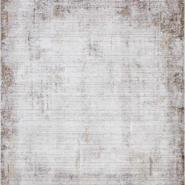 Galey Alix x Livabliss Abstract Modern Marble Cream/Dark Brown Myrtle Avenue IV Area Rug