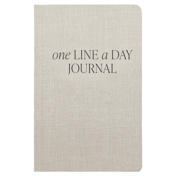 Tan One Line A Day Memory Journal