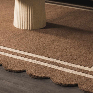 Chogan Chocolate Brown Area Rug
