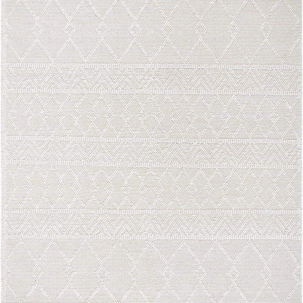 Caelum White Wool-Blend Rug