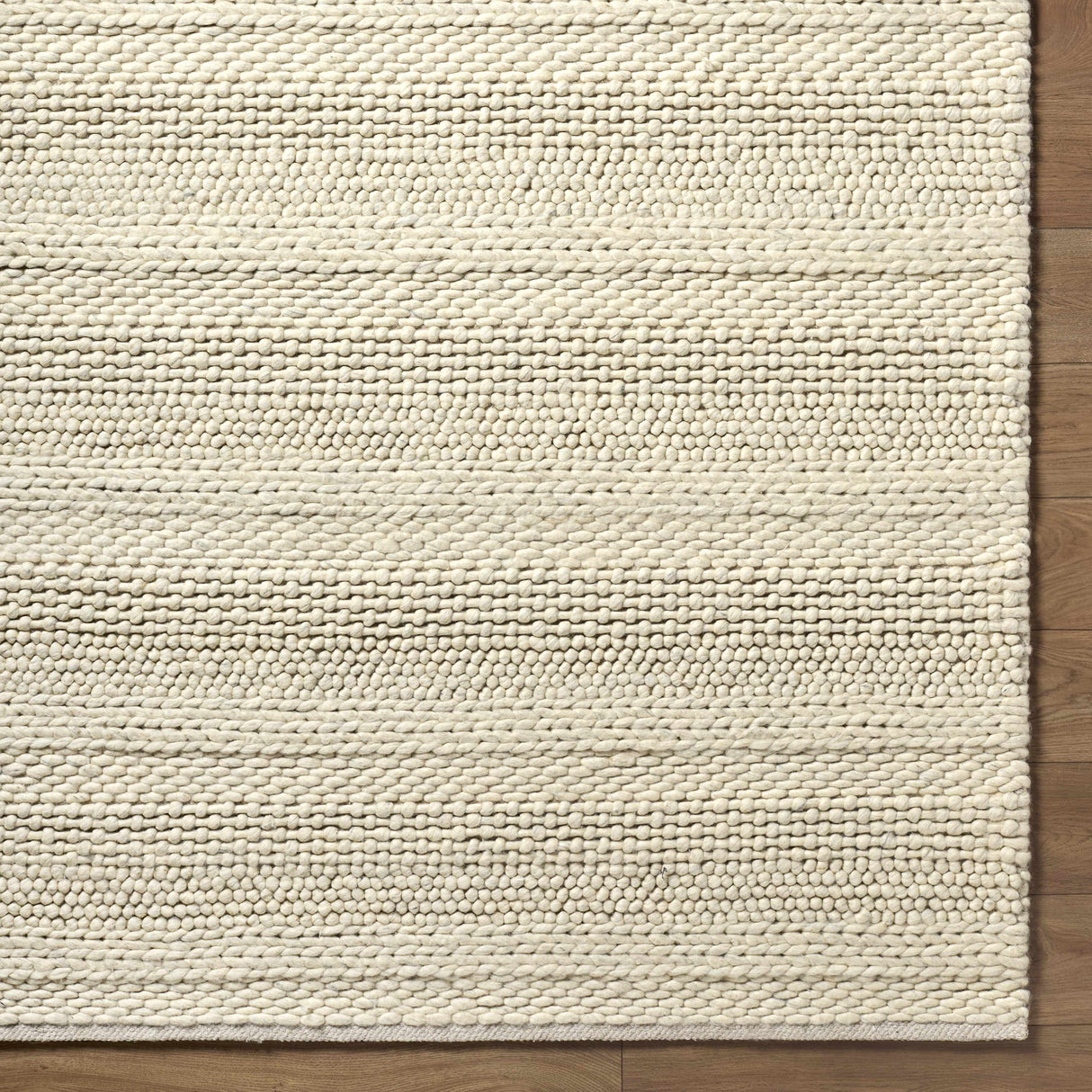 Clarke Beige Textured Wool Rug