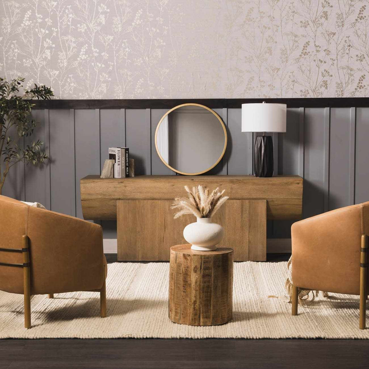 Clarke Beige Textured Wool Rug