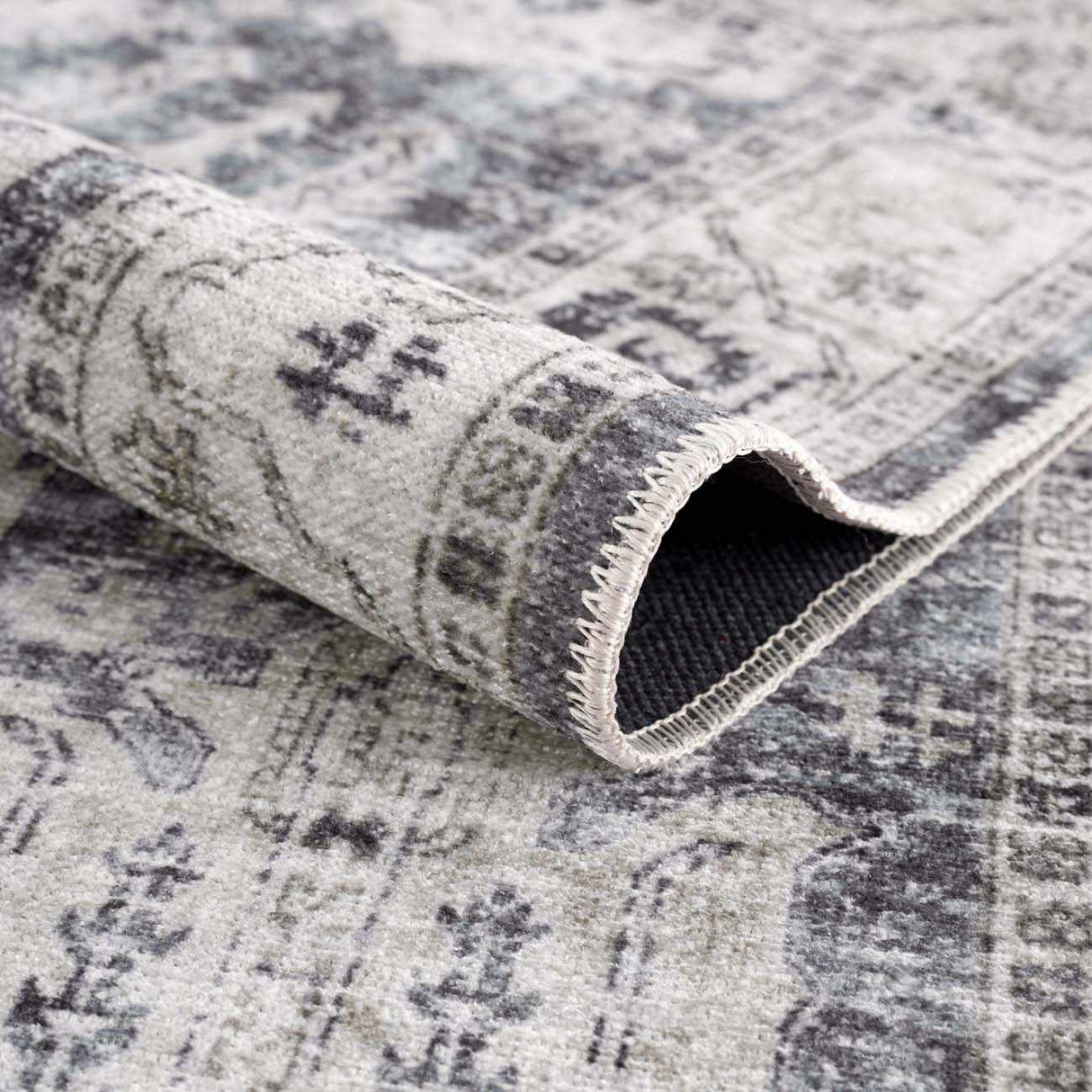 Off White Holi-4602 Washable Area Rug - Clearance
