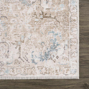 Beige Holi-4600 Washable Area Rug - Clearance