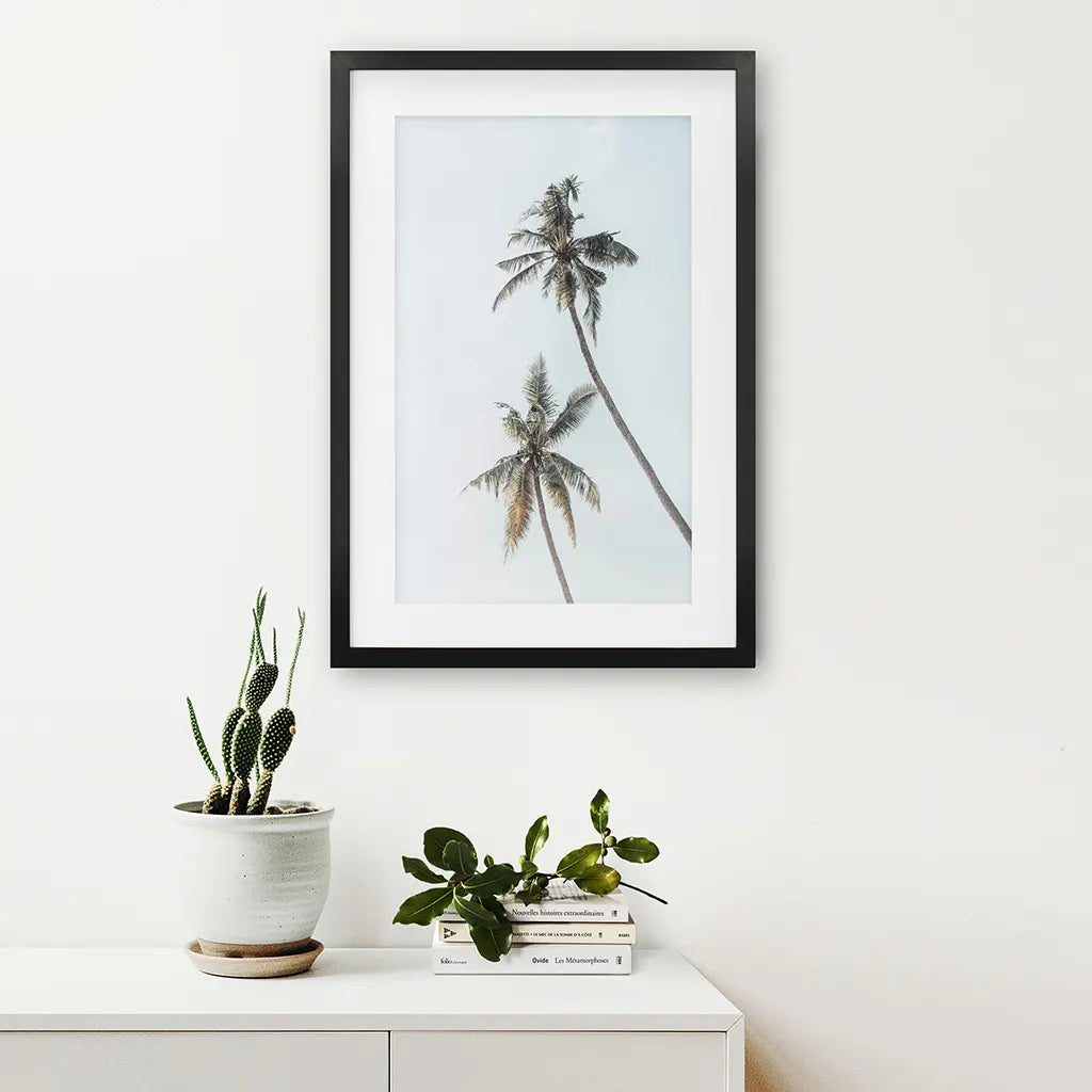 California Tropical Themed Wall Decor. Large Palm Trees