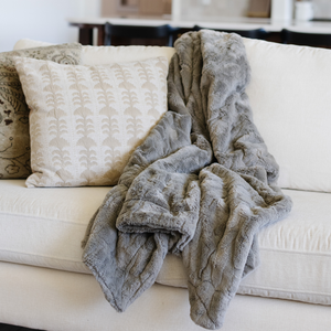 Faux Fur Throw Blankets by Saranoni