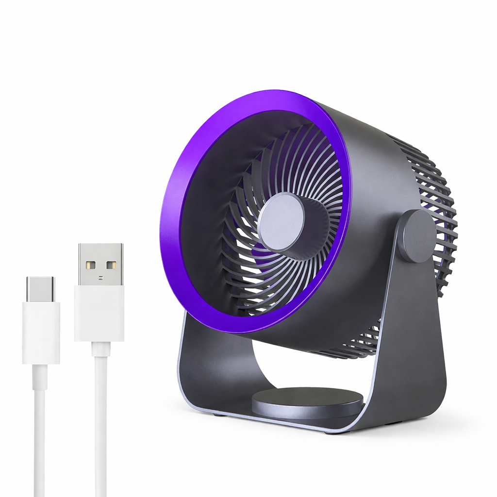 Portable Rechargeable Fan 4000mAh 3-Speed Type-C 5V