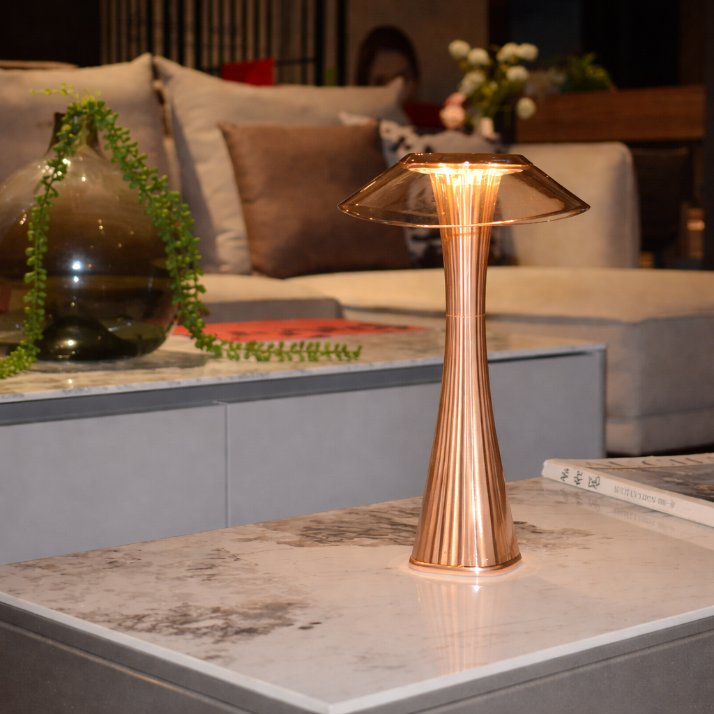 Touch Dimmable Wireless Table Lamp USB Rechargeable Bedside Ambient Light