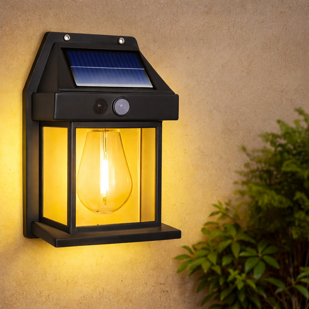 Powerful Solar Wall Light – Waterproof LED Fence Lamp with Light Sensor Outdoor