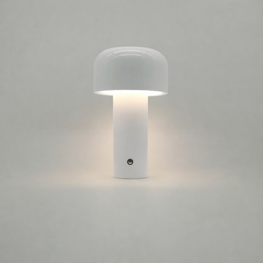 Retro Mushroom LED Table Lamp Touch Sensor Dimmable Rechargeable Desk Light
