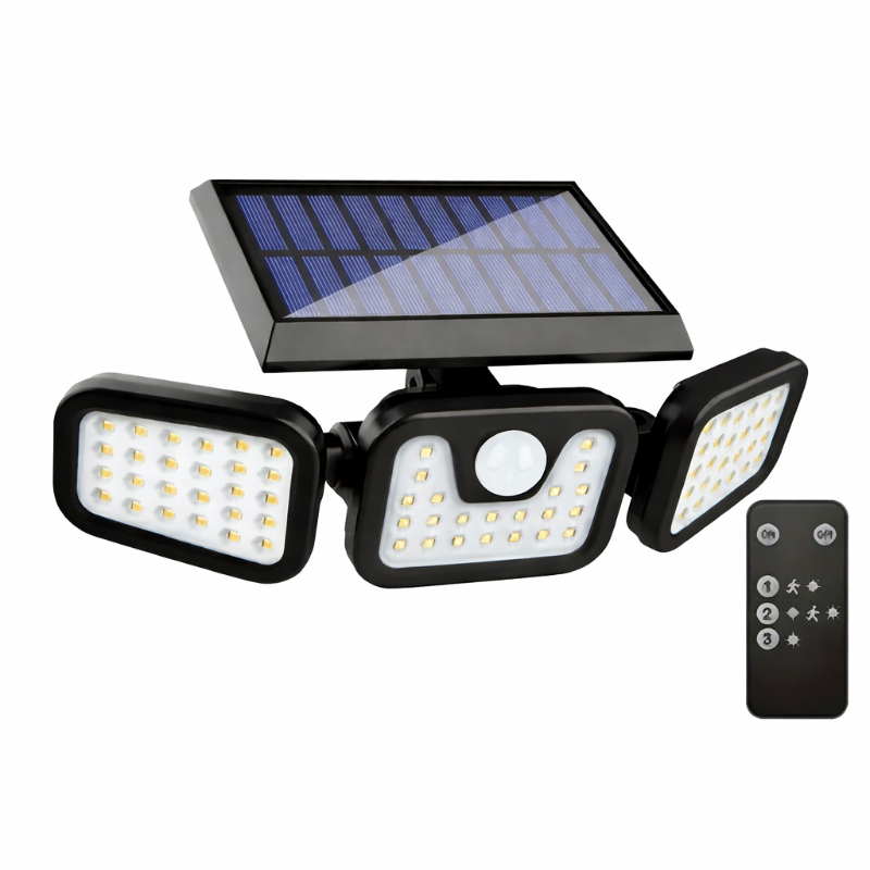 Solar Motion Sensor Lights Outdoor – 3000LM Waterproof LED Security Floodlights