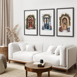 3 Piece Wall Decor Christmas Door Large Print