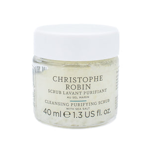 Christophe Robin Cleansing Purifying Scrub w/ Sea Salt 1.3oz - Imperfect Container