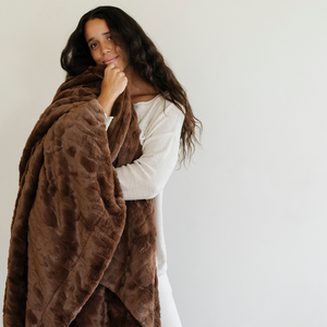Faux Fur Throw Blankets by Saranoni