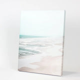Beige Coastal Beach Wall Art Print. Ocean Waves