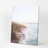 Coastal Cliff and Ocean Rocks Poster