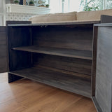 48 Inch Carved Pattern Wood Console Table