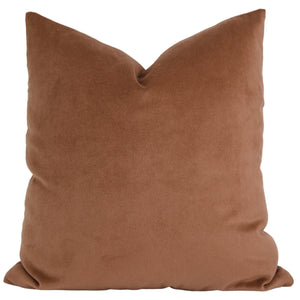 Copper Velvet Throw Pillow