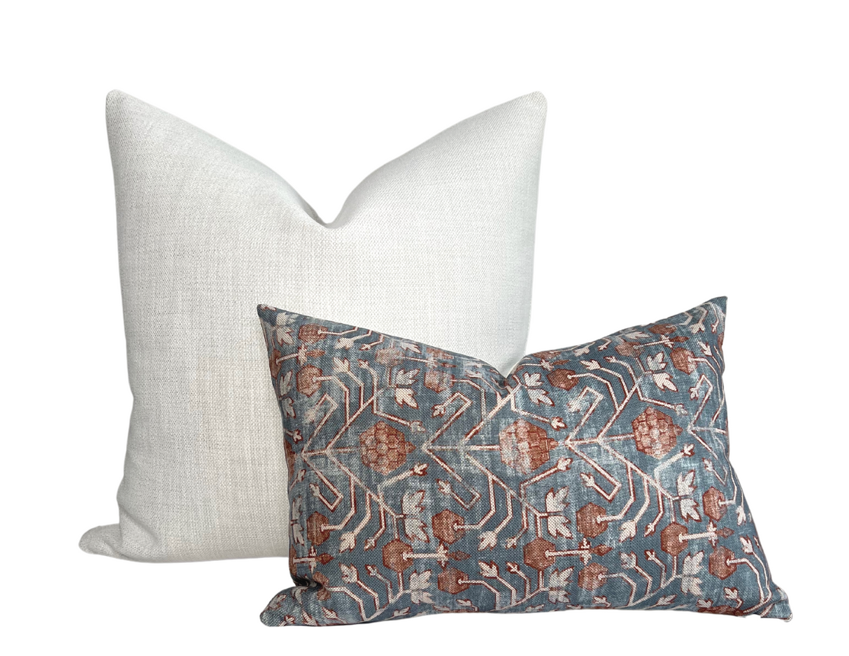 Outdoor Rough 'n Rowdy Woven Pillow Cover in Chalk, Perennials Textiles