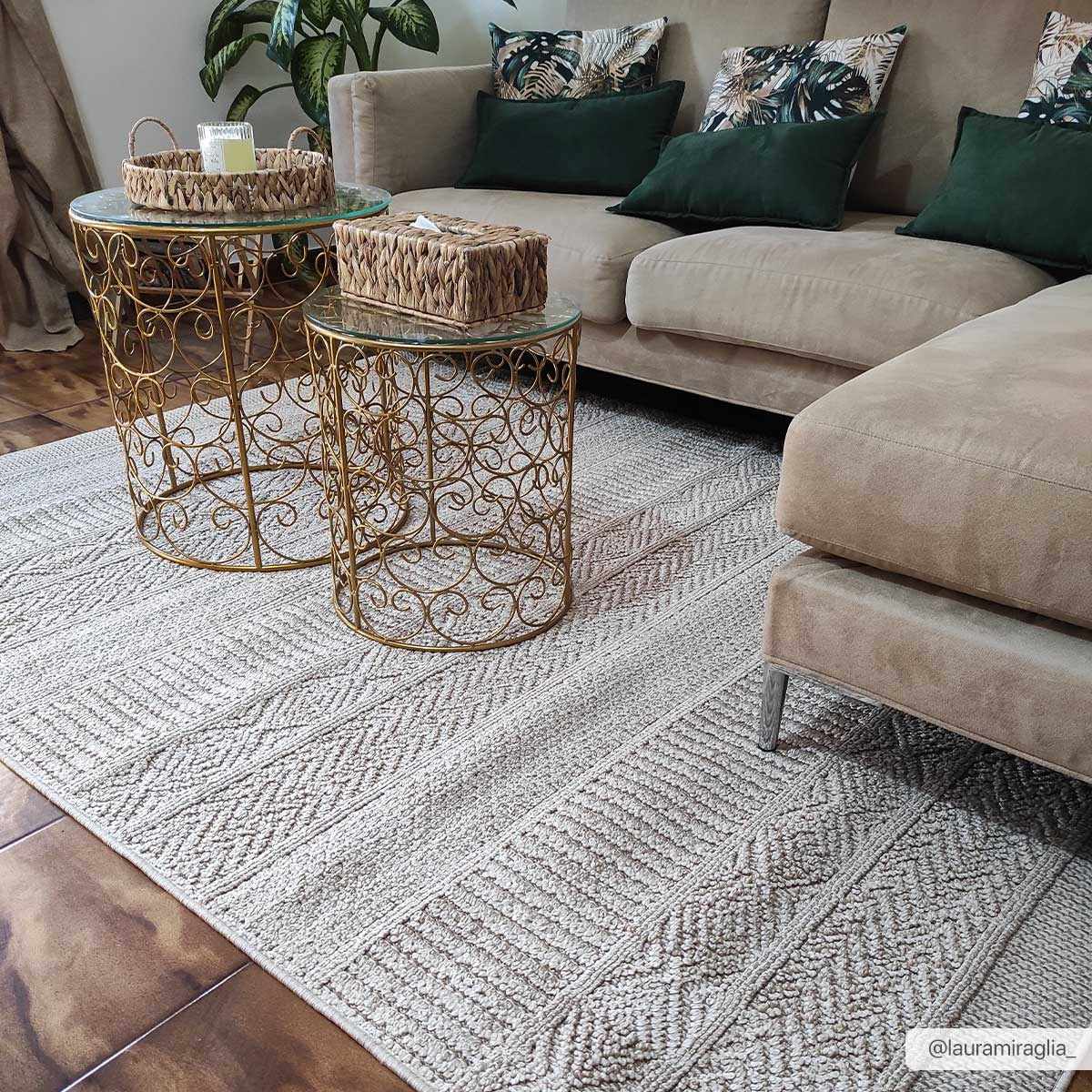 Corom Beige Area Rug - Clearance