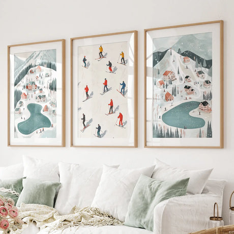 Festive Holiday Home Decor Christmas Village Set