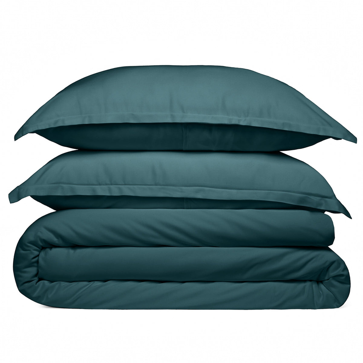 Cosy House Collection 100% Bamboo Duvet Cover Set in Dark Teal